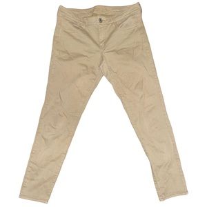 American Eagle skinny jeans short khaki jeggings
